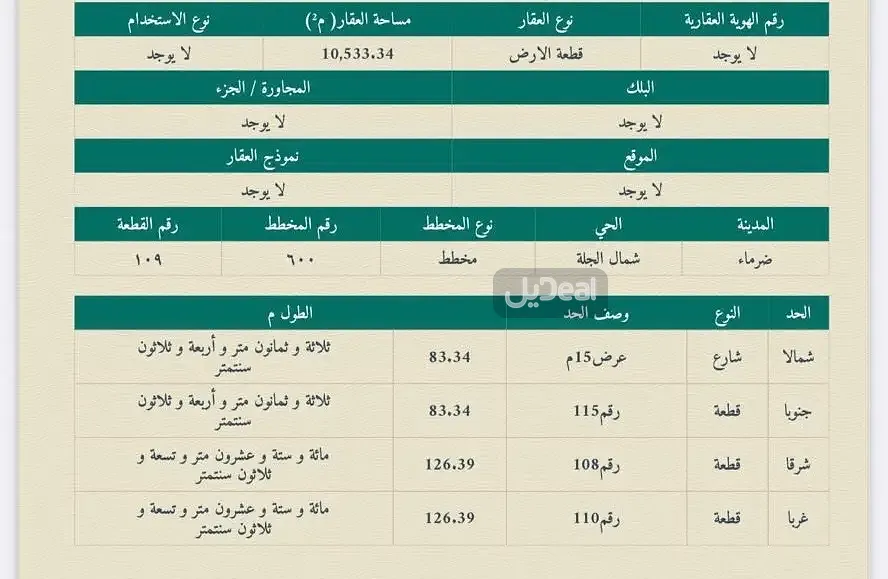 ارض سكنية للبيع