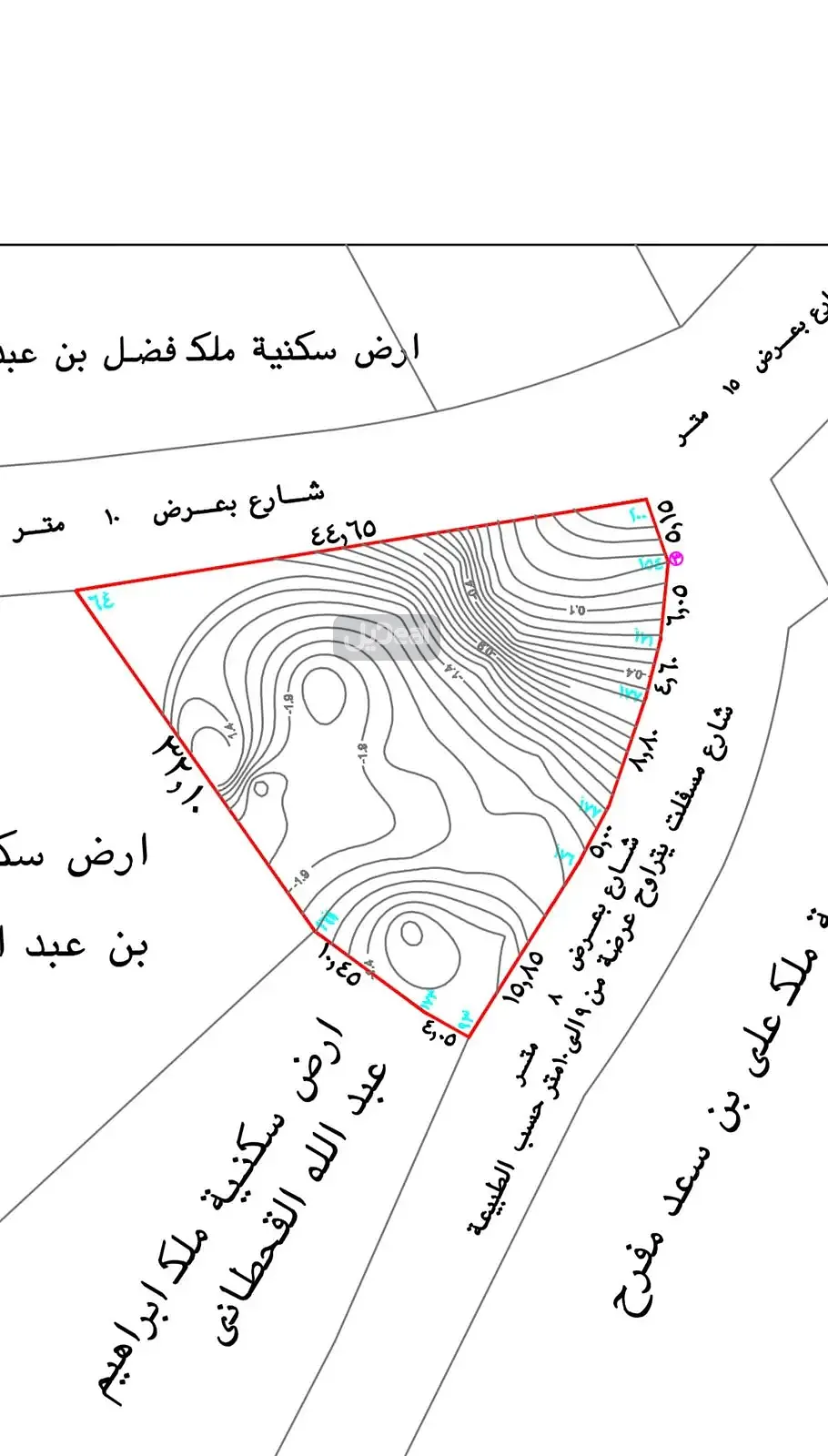 قطعة الأرض السكنية الواقعة فى الزهور بمدينة سلطان بمدينة ابها .