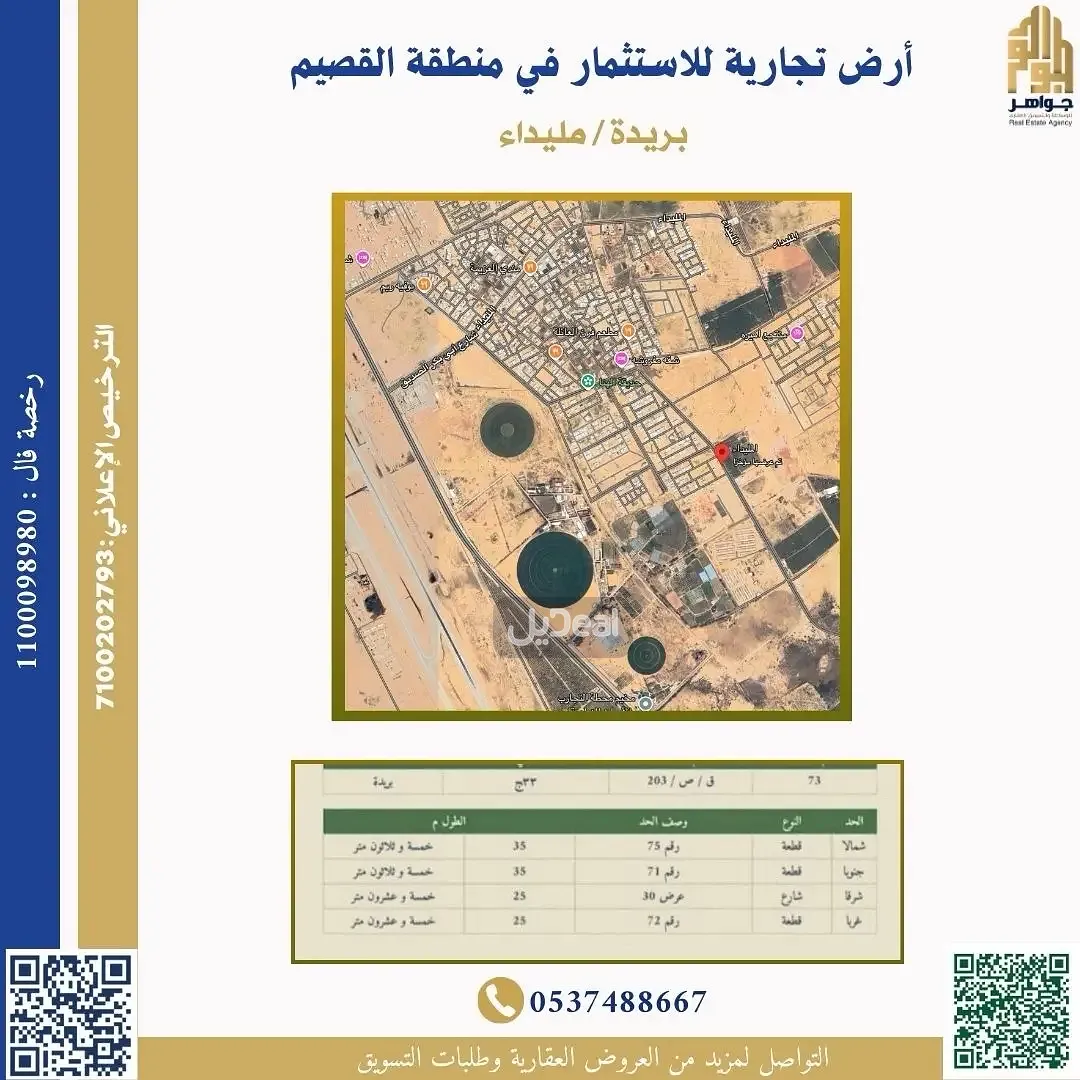 ارض للإيجار