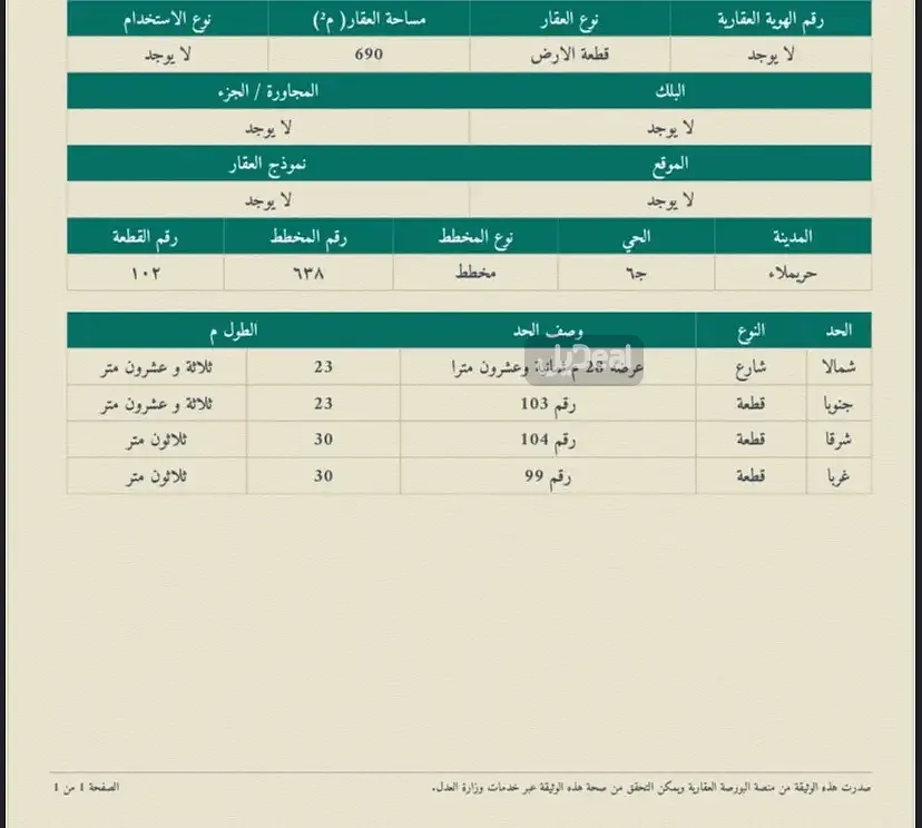 ارض للبيع
