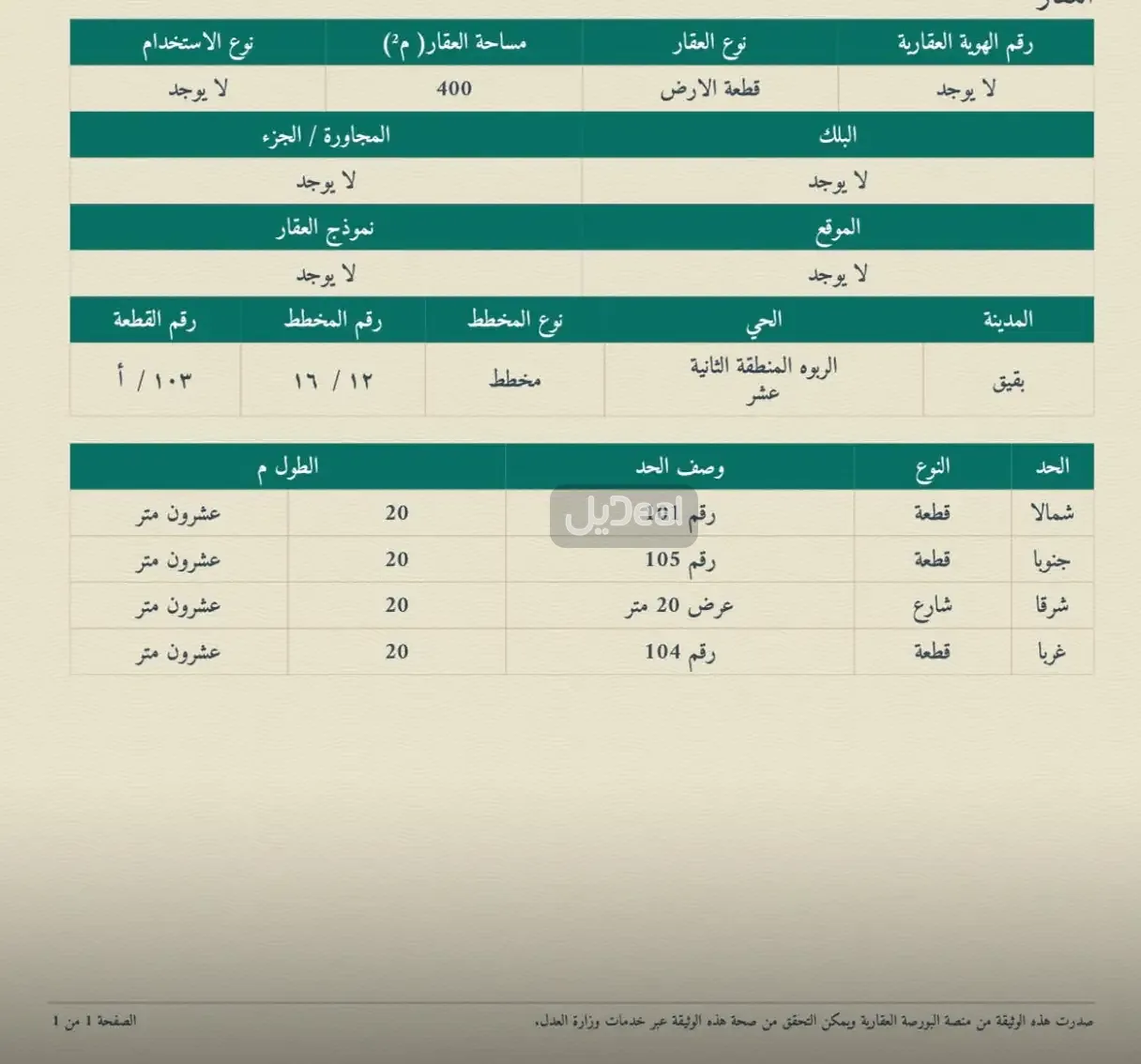 ارض للبيع