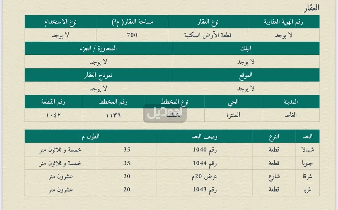 ارض للبيع