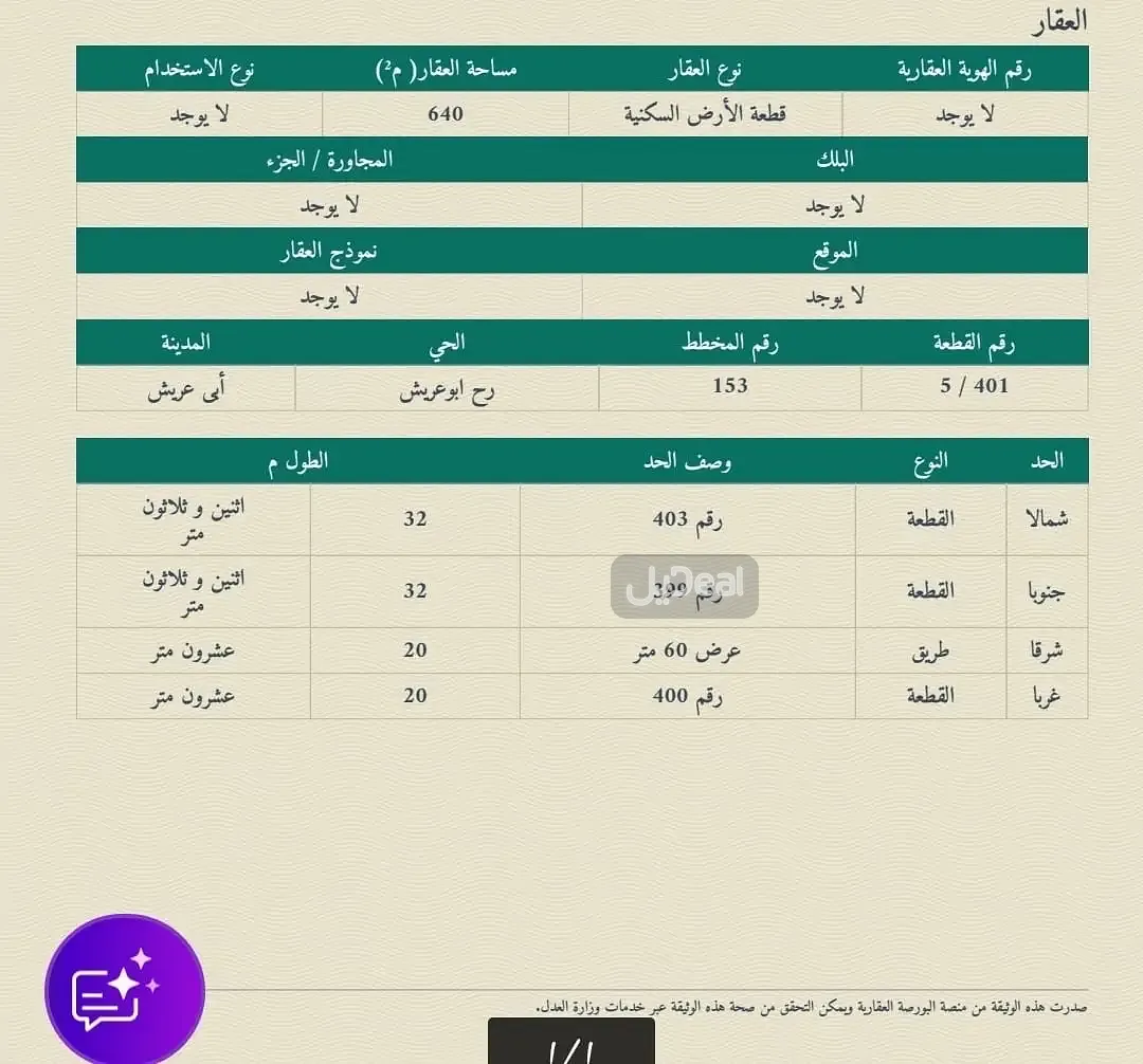 ارض للبيع
