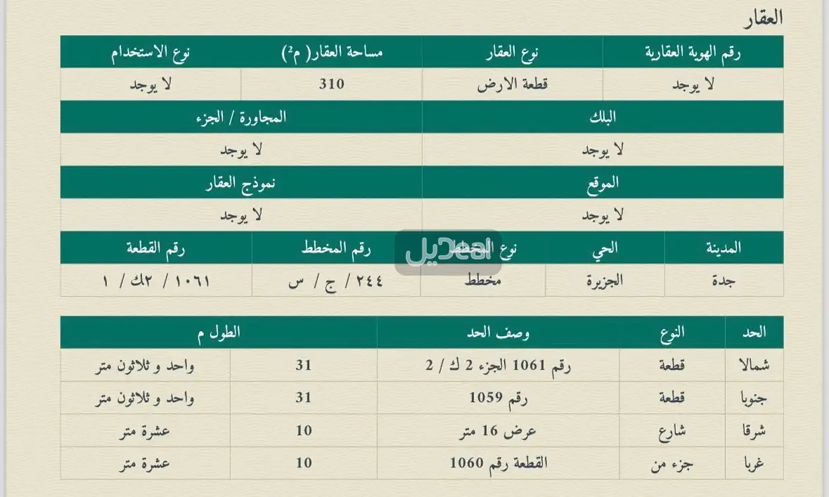 ارض سكنية للبيع