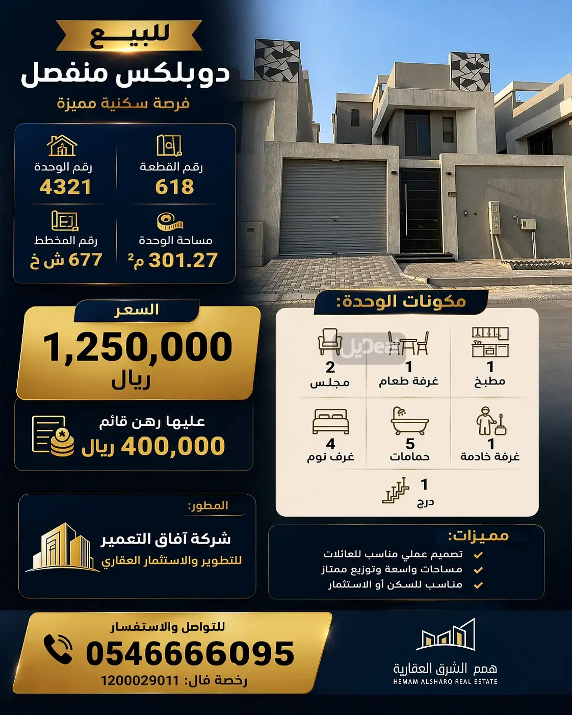 حي عين السيح بمدينة محافظة الخبر  مساحة الوحدة من الأرض 301.27 متر