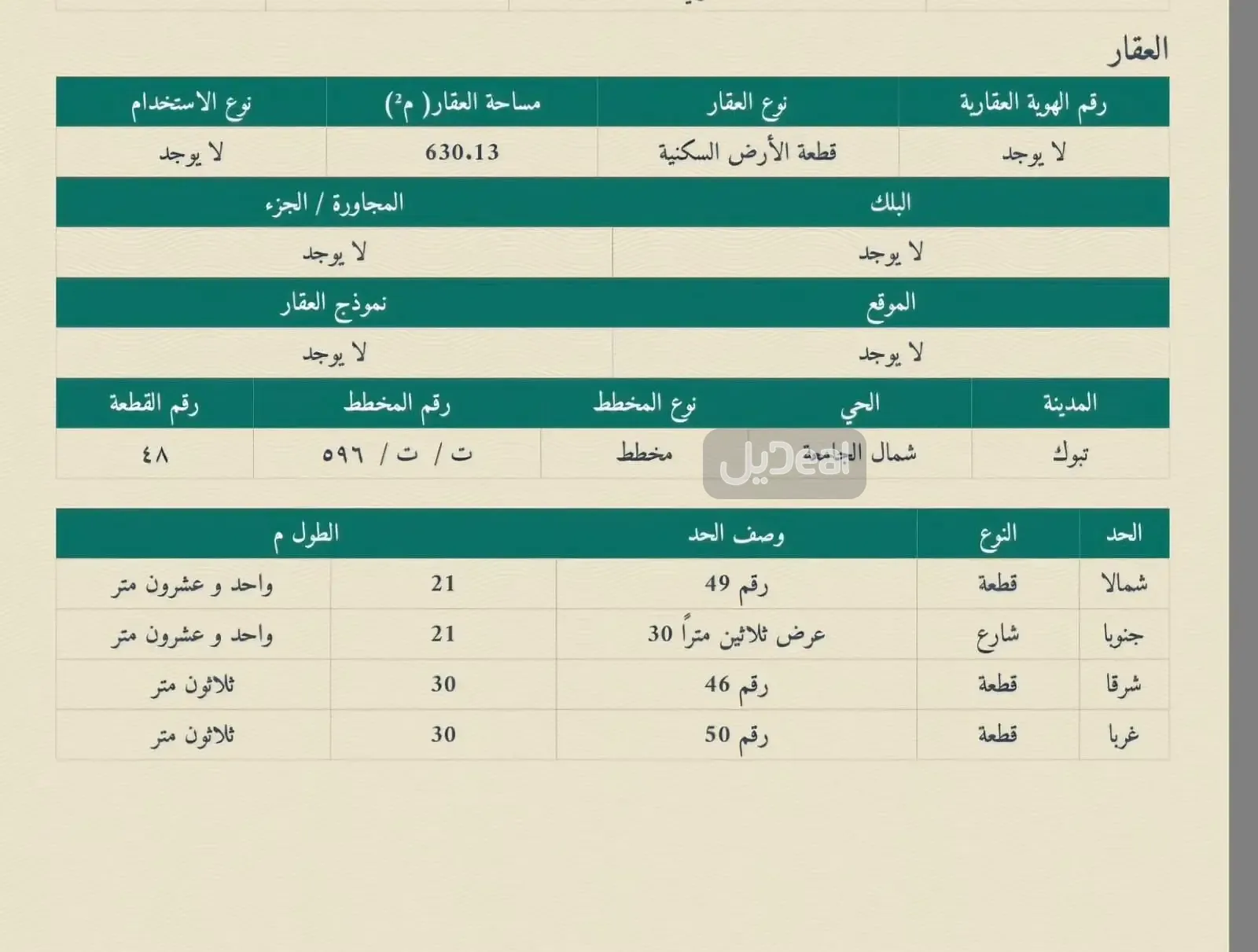 حي  شمال الجامعة  بمدينة تبوك .